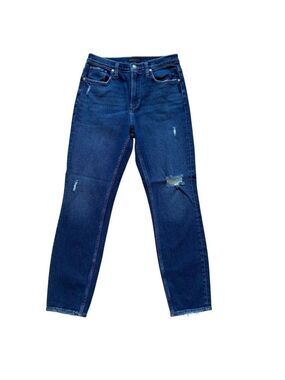 Silver jeans High rise Frisco skinny stretch blue distressed denim ripped size29